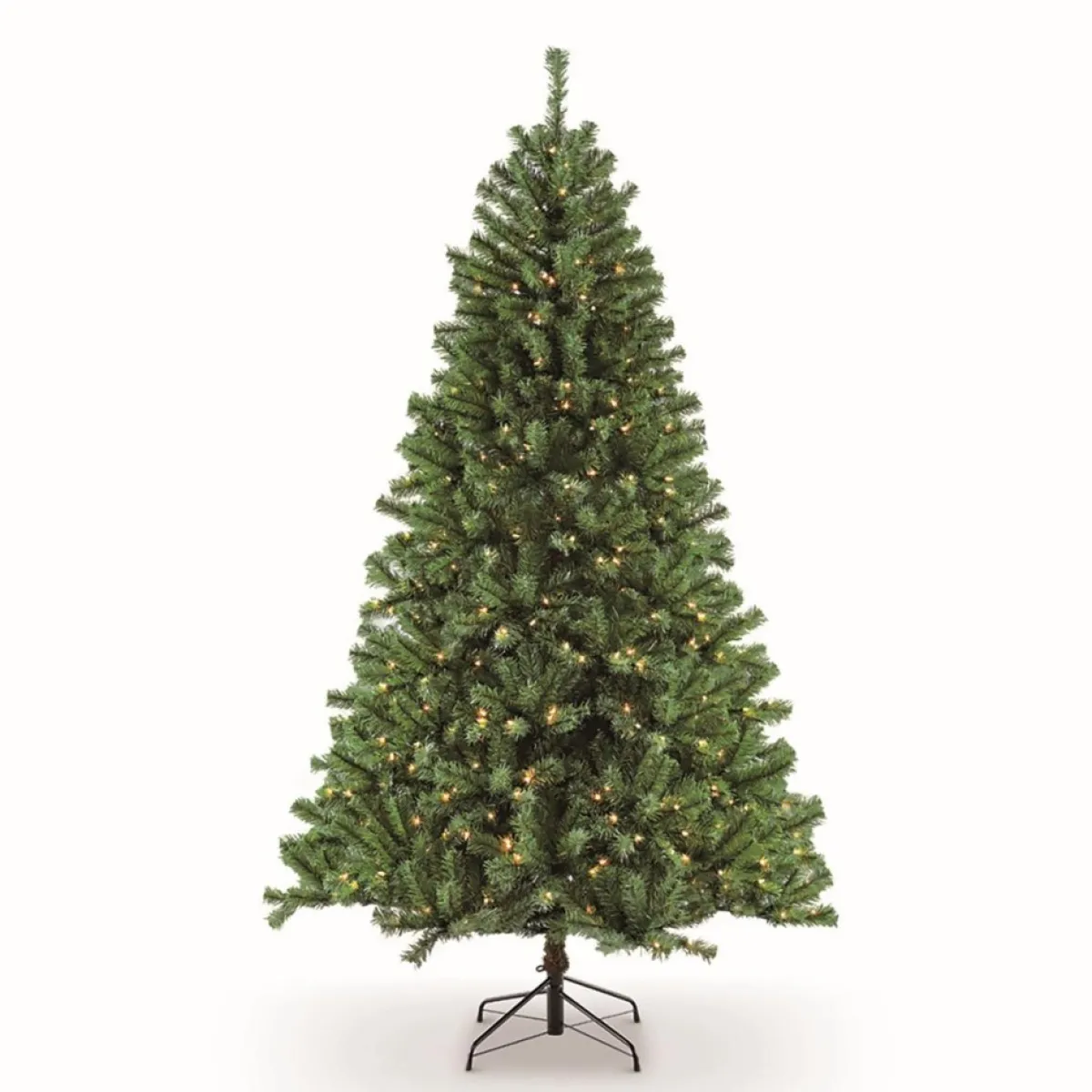 Puleo International Christmas Trees | Puleo Intl. Pre-Lit 6.5' Northern Fir Artificial Christmas Tree, Green
