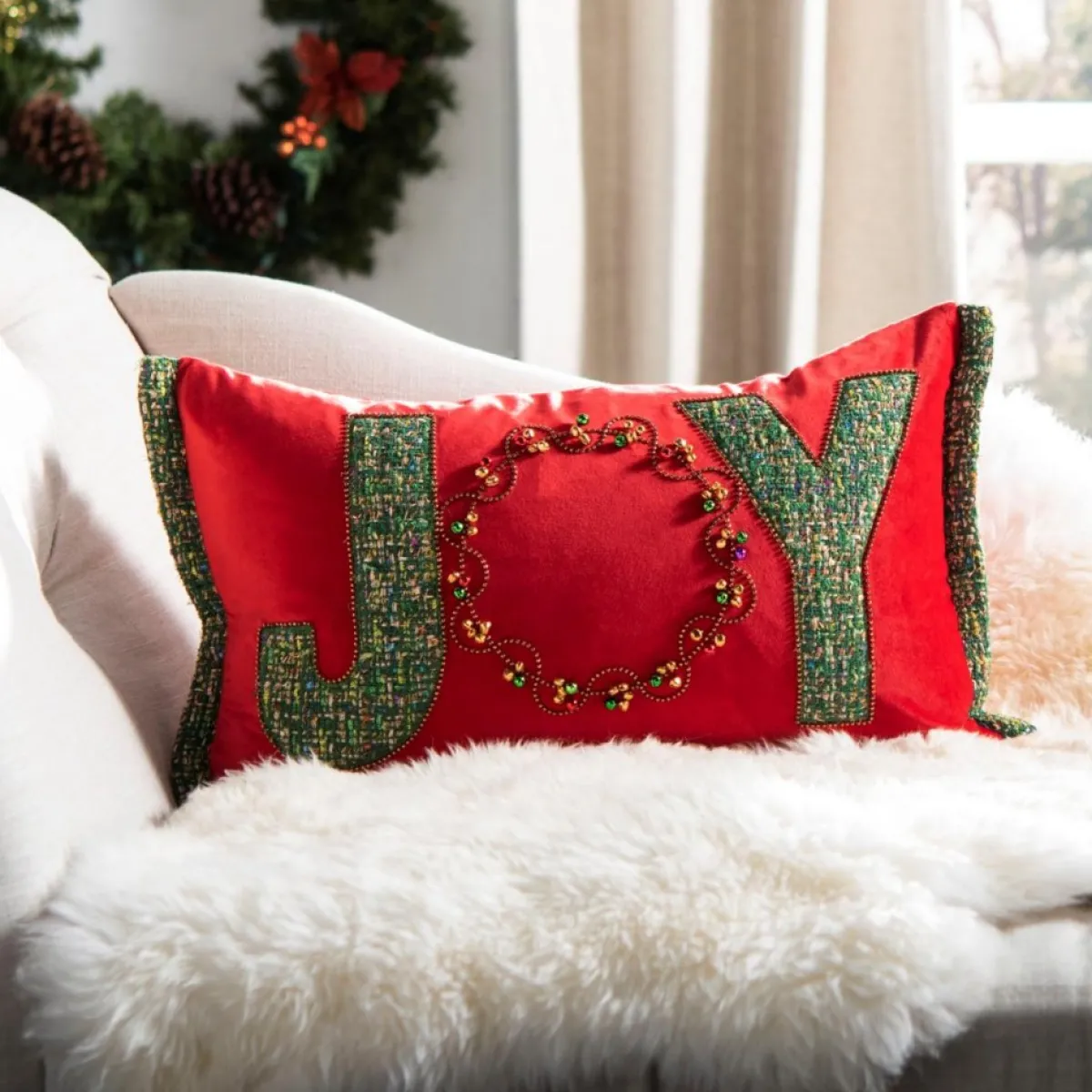 Safavieh Holiday Textiles | 12" X 20" Cinnamon Pillow