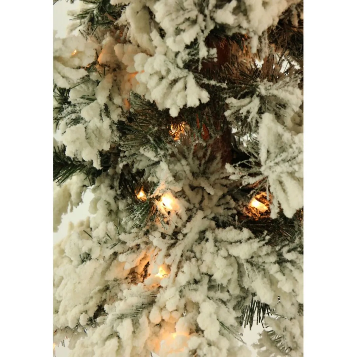 snowy_alpine_tree_with_clear_lights_5.webp Fraiser Hill Farms Christmas Trees | Snowy Alpine Tree With Clear Lights